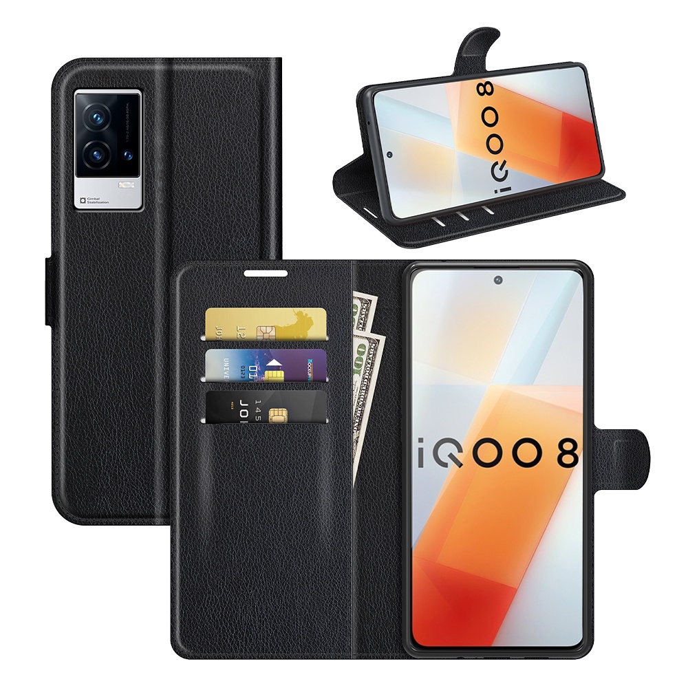 8 色商務翻蓋手機殼適用於 Vivo IQOO Neo 6 5S Z3 Z5 Z6 5G IQOO 8 9 Pro 皮革