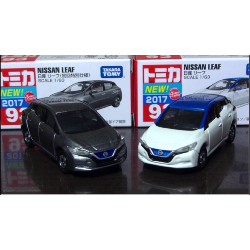 Tomica 17年10月新車日產leaf 日空版連初回一對 蝦皮購物
