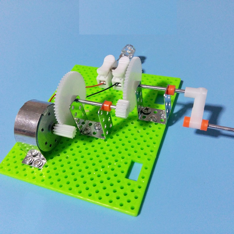 【AI電子】*(A7-3)科技小製作 手搖發電機模型 物理實驗科學玩具 DIY自製發電機配件