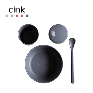 瑞典CINK 幼兒餐具組 露營美學餐具 【海灰款】