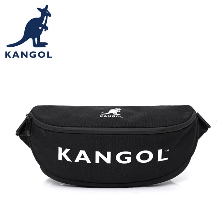 【紅心包包館】KANGOL 英國袋鼠 腰包 6055380720 黑色