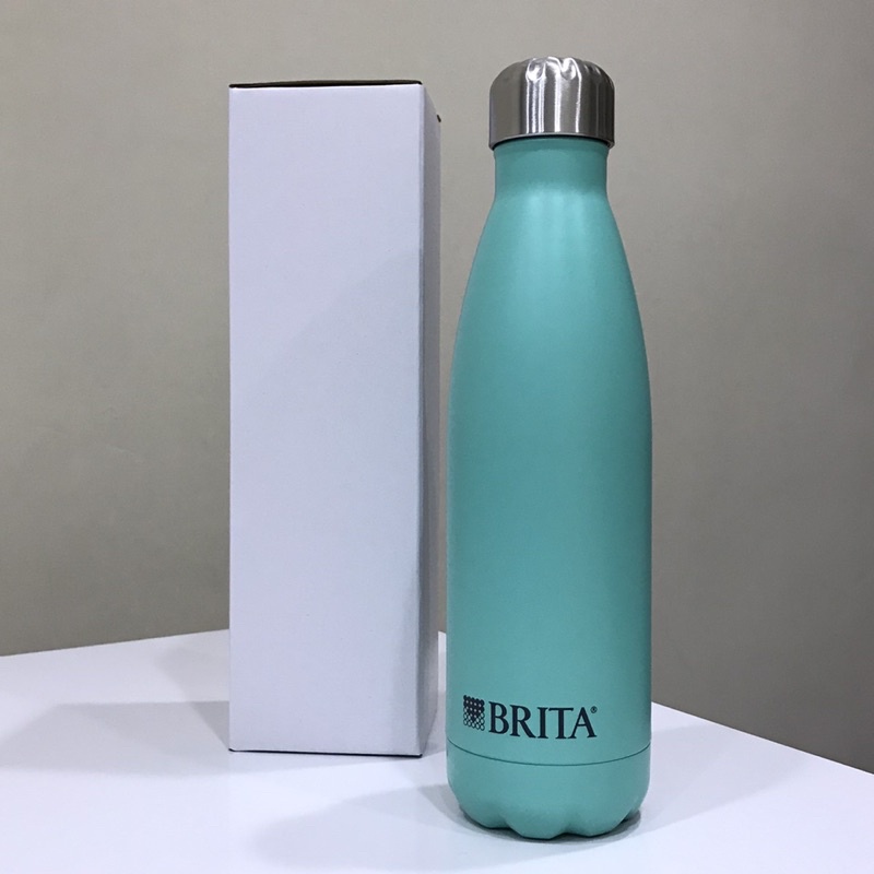 【全新】德國 BRITA 不鏽鋼保溫瓶  Tiffany 藍保，冷高達24小時保溫12小時100%不含BPA無毒