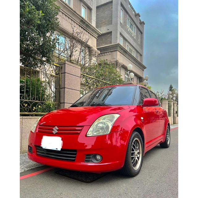 2006年 suzuki swift GLX頂級版 認證車(付認證書）紅色