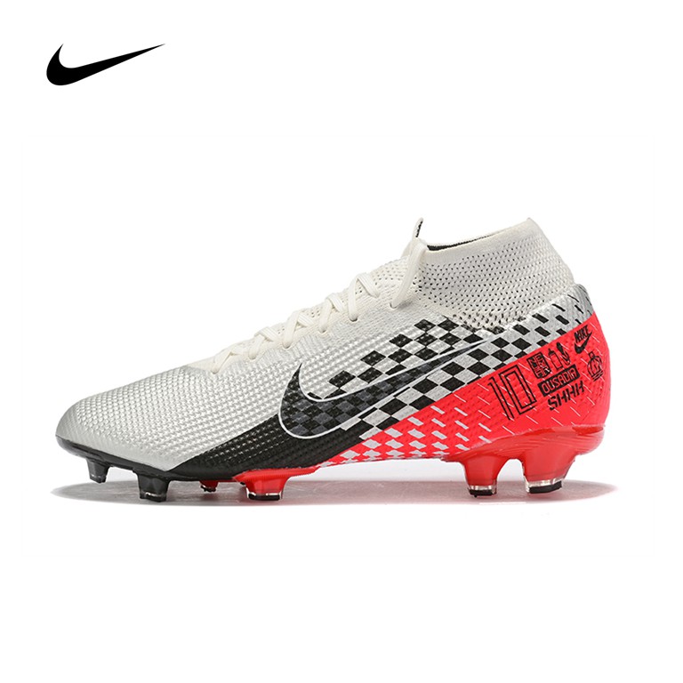 Nike Cr7 專屬耐吉mercurial Superfly Vii 刺客十三代紅白高筒fg足球鞋h 蝦皮購物