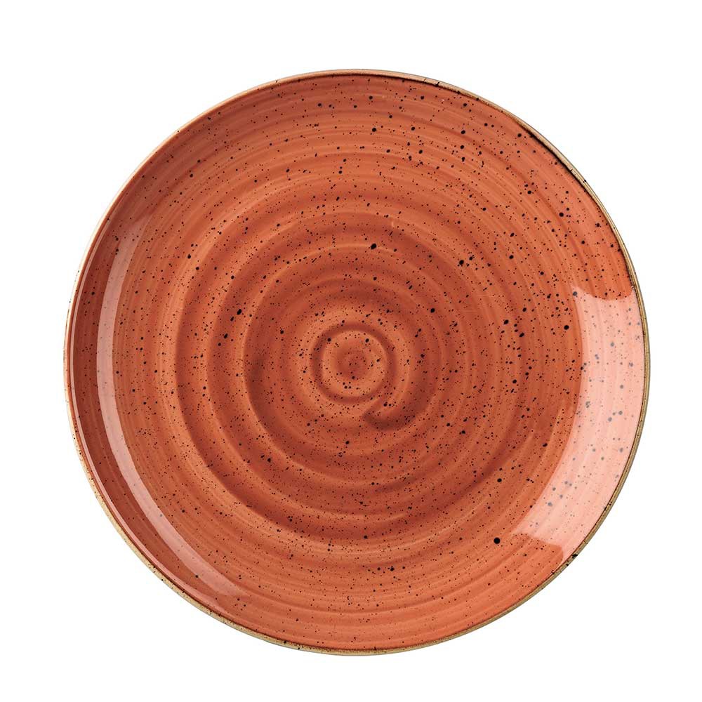 英國CHURCHiLL-點藏系列-彩橘色 25cm 圓形餐盤
