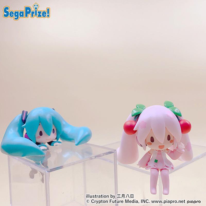 SEGA 景品 杯緣子 初音 櫻初音 公仔 春天 高10cm