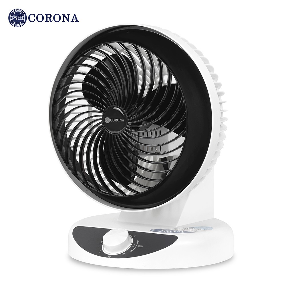 【CORONA】9吋360度陀螺循環扇 陀螺扇 電風扇 涼扇 CRN-CR1803 展示機下架福利品