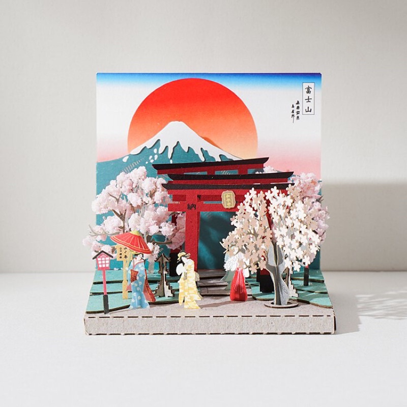 紙模型 、紙雕【好時光DIY材料包】日本櫻花鳥居 、紙雕