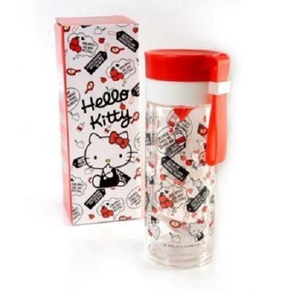 【出清特價】Hello Kitty雙層耐熱玻璃檸檬瓶