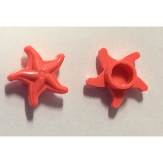 LEGO 樂高 珊瑚紅色 海底生物 海洋 海生 珊瑚 動物 海星 Starfish 49595e