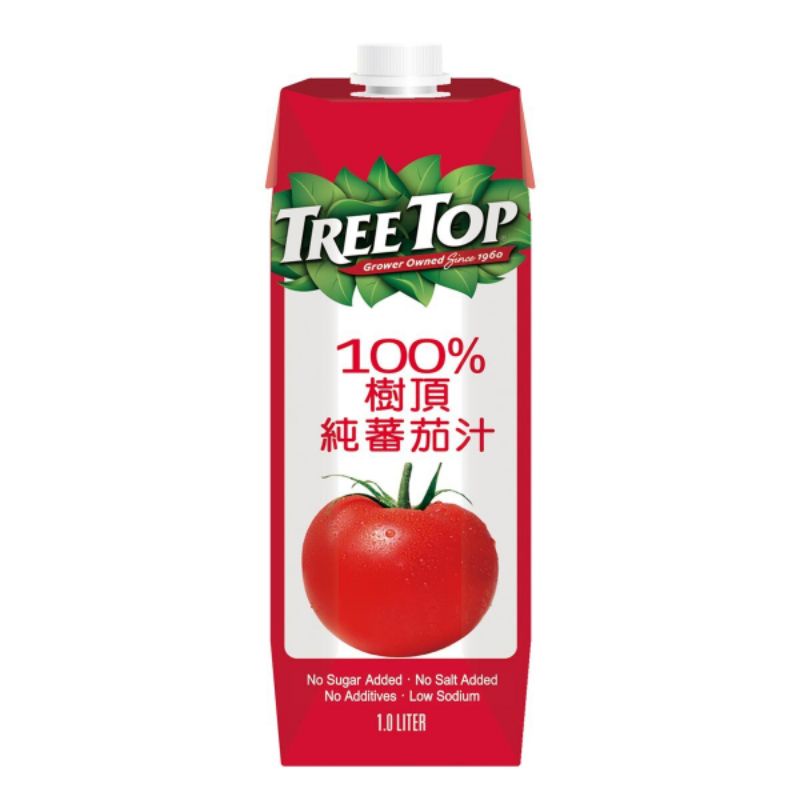 快速出貨！*樹頂番茄汁Tree Top 100%番茄汁💯 大罐超值！1000ml! 純天然無負擔！👍❤️好市多~~