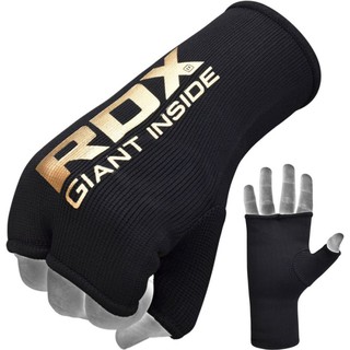 【全球運動】 RDX 拳擊彈性半指手套 用於拳擊，MMA 指關節保護<L>