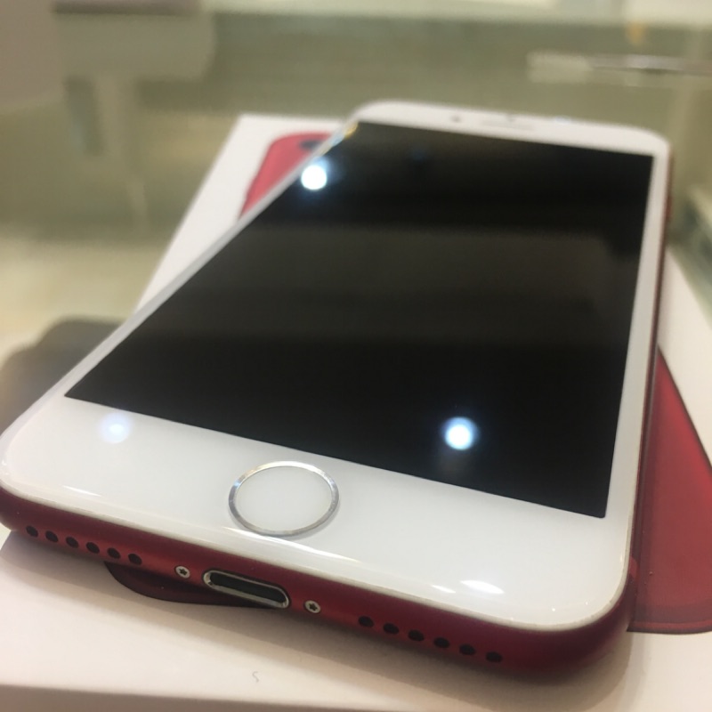 9.8新保固內iphone7 128g限量紅 盒序一樣 功能正常 外觀新無維修過保固到2018/11/4=13509