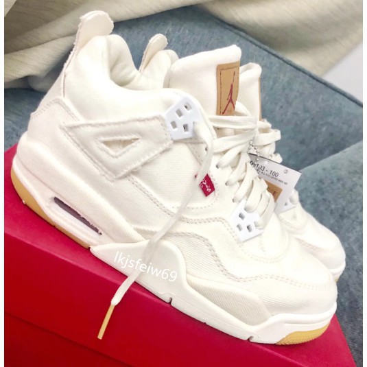 air jordan 4 retro levis white