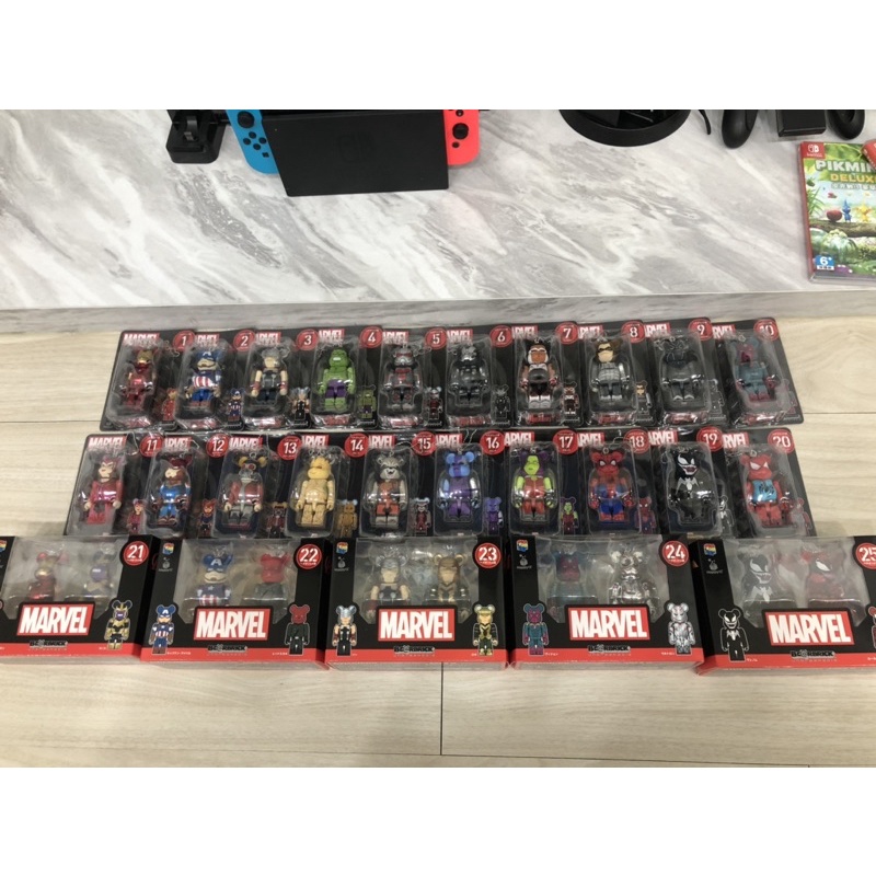 庫柏力克熊 BE@rbrick Marvel漫威100% 一番賞全套1～25號共30支