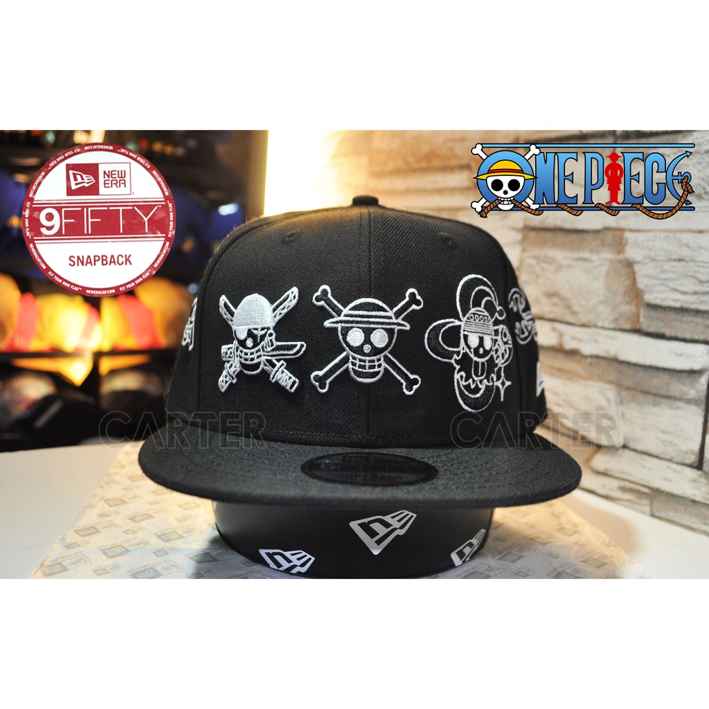 New Era x One Piece Japan Straw Hat Crew 日本漫畫海賊王草帽兵團團員刺繡後扣帽