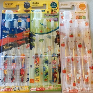 日本 兒童牙刷 卡通 牙刷組三入 迪士尼 小孩最愛 學校用品 玩具總動員 冰雪奇緣2 哈尼鹿 Hello Kitty
