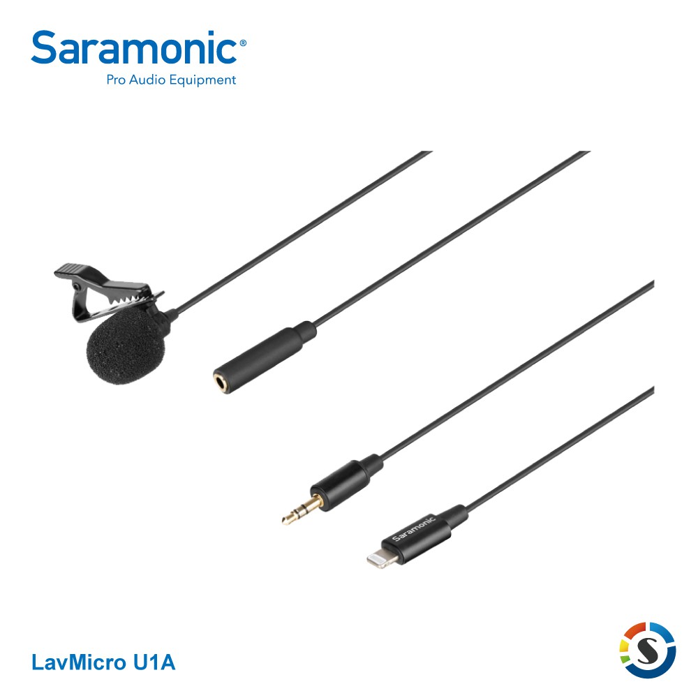 Saramonic楓笛 LavMicro U1A 全向型領夾麥克風(Lightning設備適用)