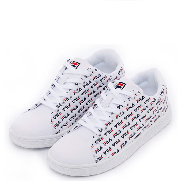 FILA 男女款小LOGO白色休閒鞋-NO.4C908T123