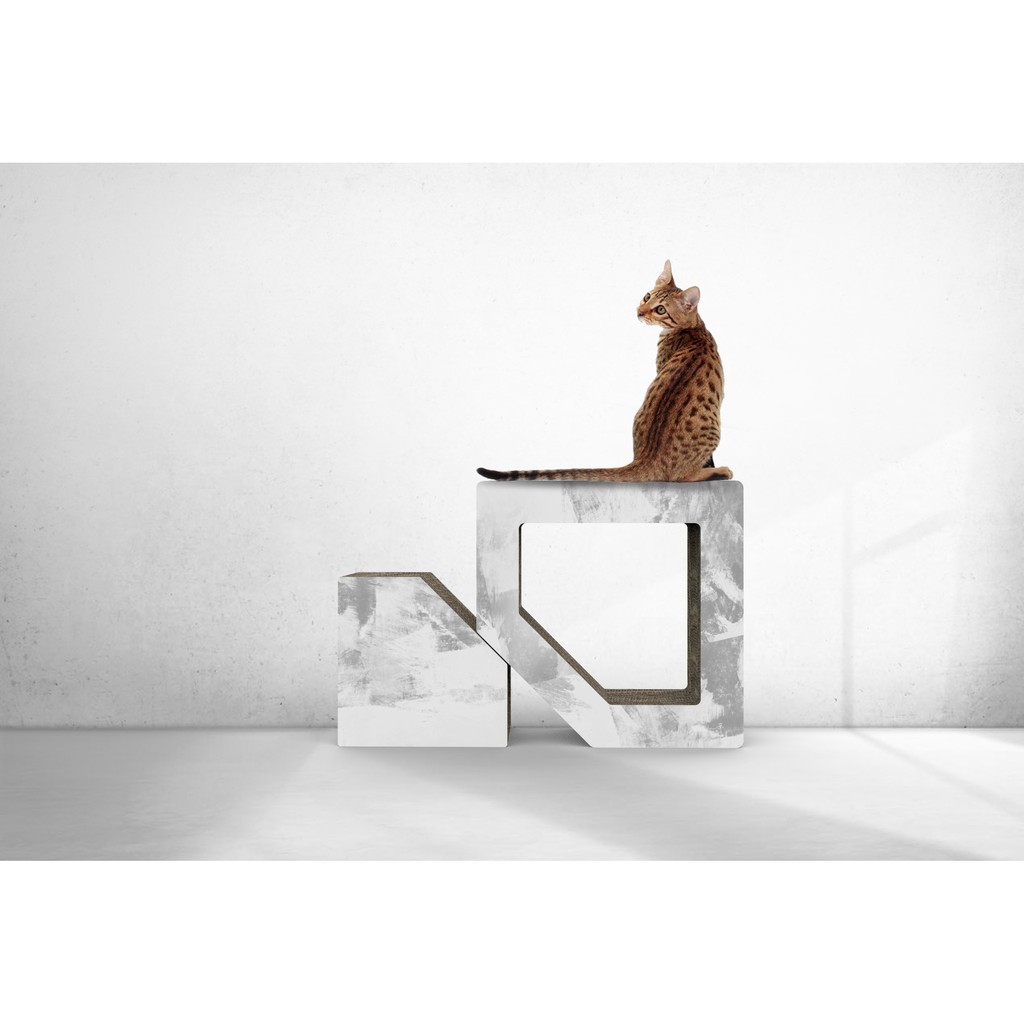 夢露鑽石💎貓抓板水泥漆款蘇格蘭貓隧道貓遊樂場 蝦皮購物