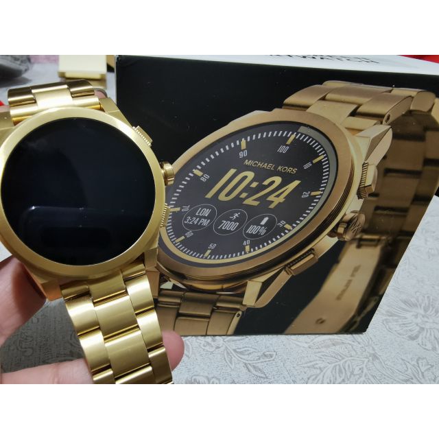 &lt;全新&gt;Michael Kors smart watch 金色觸控智能手錶