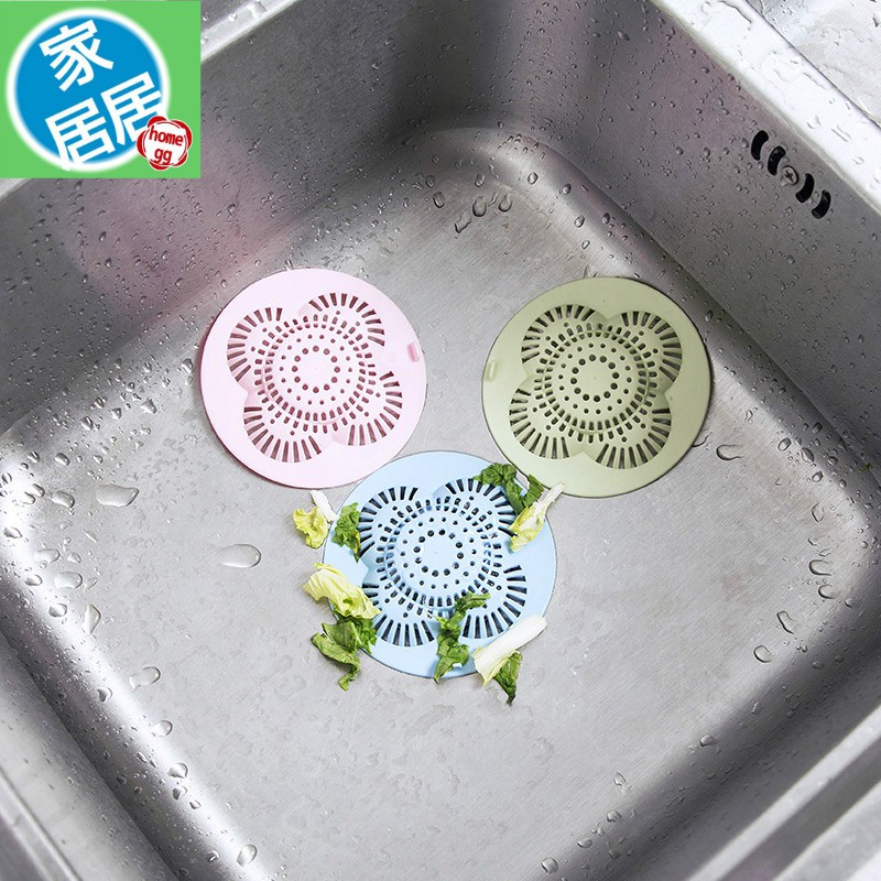 家居居 台灣現貨 銅板專區水槽防堵塞地漏蓋浴室頭髮過濾器廚房水池下水道毛髮過濾網 蝦皮購物