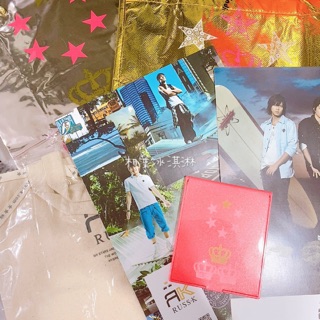 相葉冰淇淋⭐️ 傷心出清 NEWS 代言 RUSS-K 5件組 DM 鏡子 環保袋 手提袋 便當袋 全新