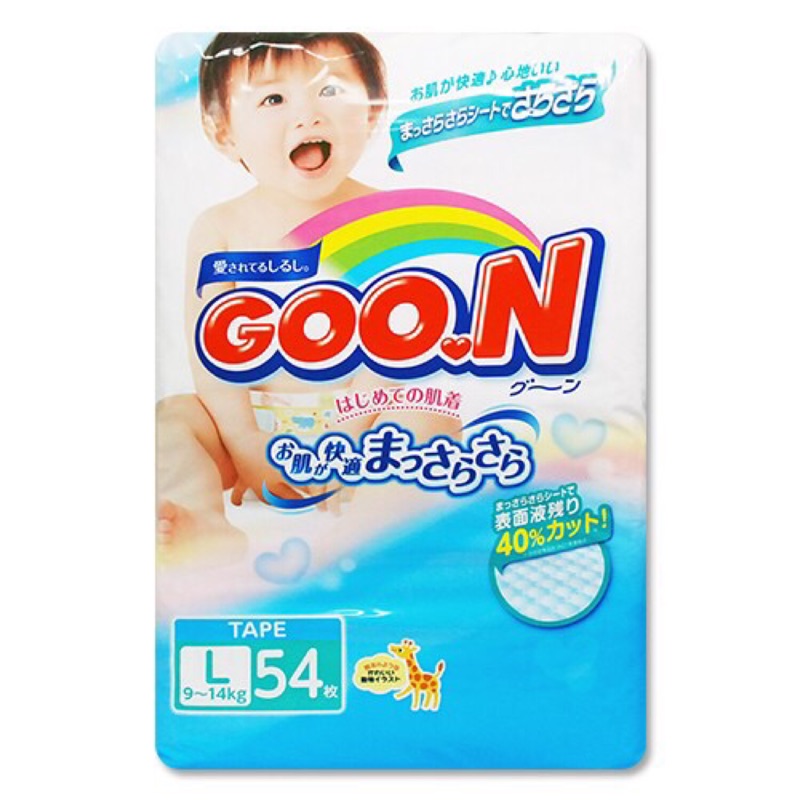 日本大王境內版 GOO.N 黏貼型尿布L號