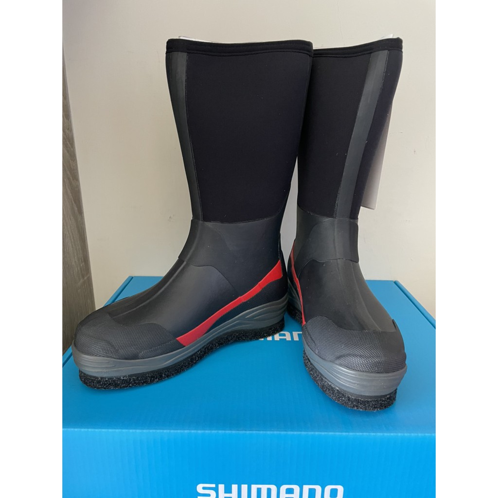 🔥【台南平昇釣具】 🔥SHIMANO FB-037R  M 保暖切紋橡膠毛氈釘靴 長統磯釣防滑釘鞋 全新品