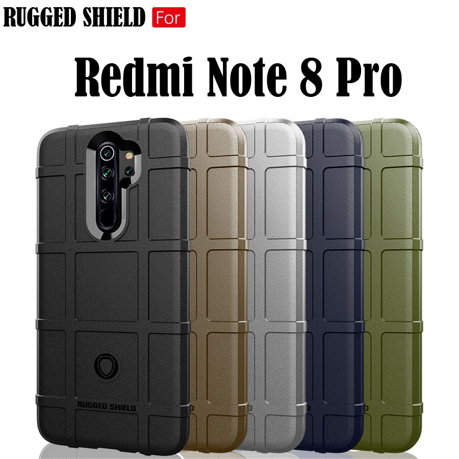 軟套【geek3c】紅米 Note 8 Pro 8T 戰術護盾 軍規保護套 黑灰藍軍綠棕 Rugged Shield