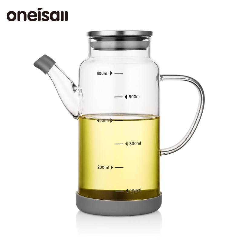 Oneisall 玻璃油壺家用防漏油罐調味瓶600ML/800ML