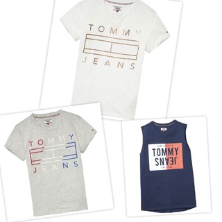 <極度絕對>TOMMY JEANS 女短袖印字 LOGO 短T 圓領T恤