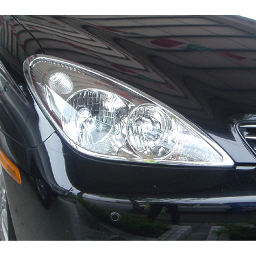 圓夢工廠 Lexus 2002~2006 ES300 ES330 超質感 改裝 鍍鉻銀車燈框飾貼 前燈框 頭燈框