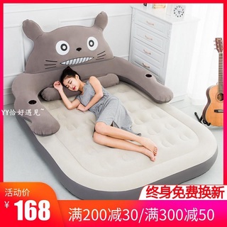 龍貓充氣床雙人家用加大加厚氣墊床單人折疊沙發床便攜式懶人床墊