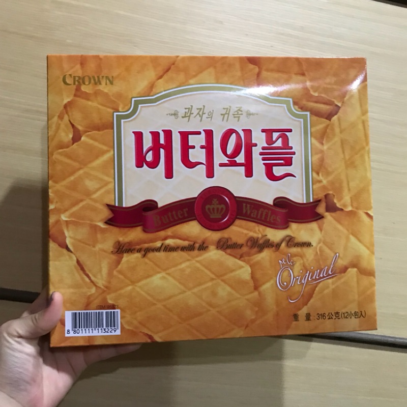 韓國 CROWN奶油鬆餅 餅乾
