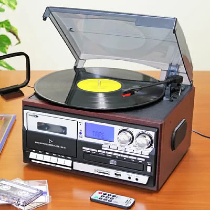 《可刷卡分期、可議價》BEARMAX MA89 多音頻收錄音機 黑膠 唱盤 CD 磁帶 錄音帶 可聽廣播 USB 玫瑰木
