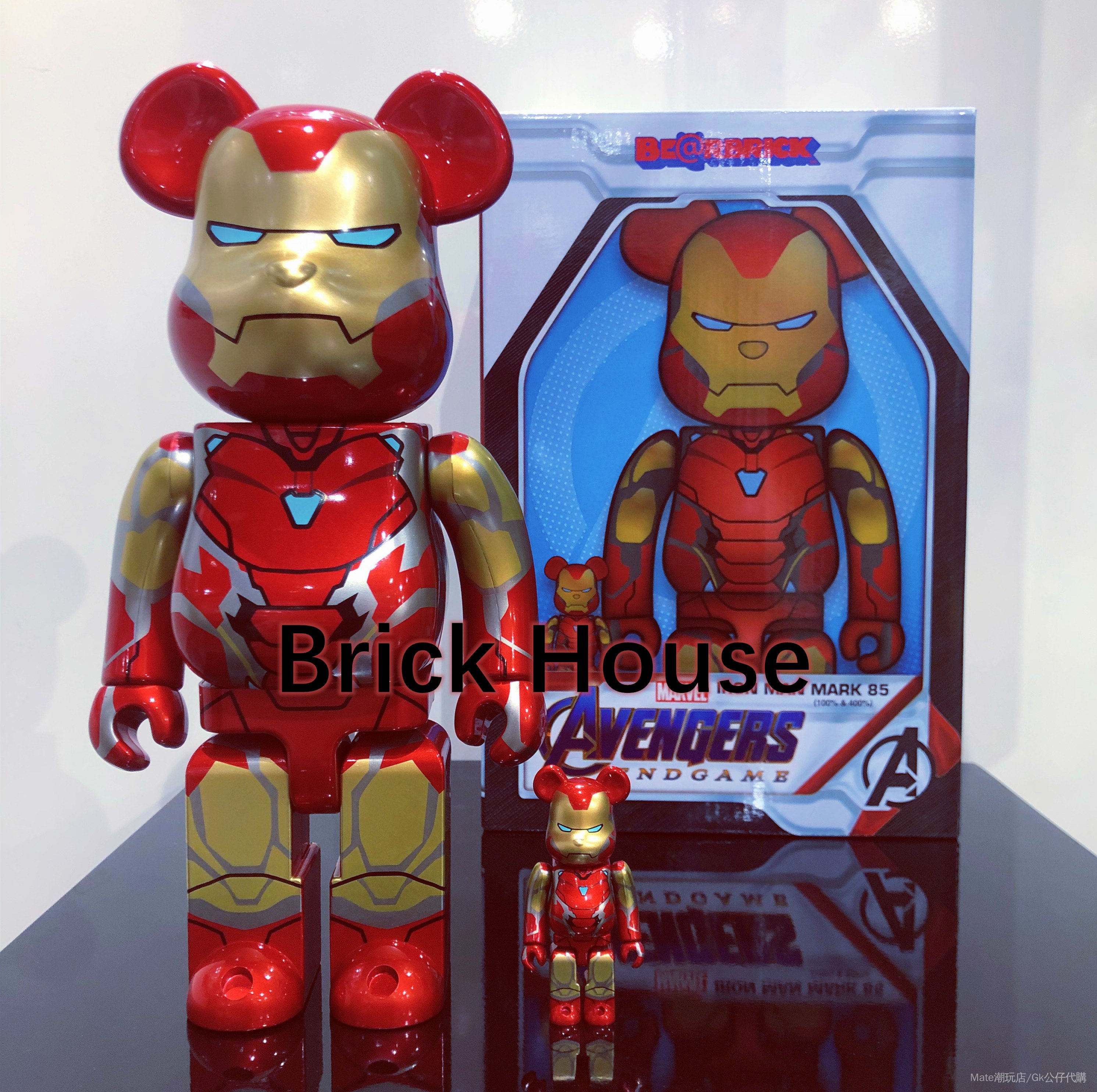 BE@RBRICK IRON MAN MARK 85 100% & 400％