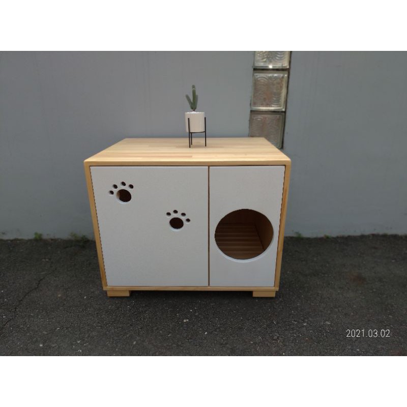 梧地｜客製貓掌造型櫃—置物櫃 貓砂櫃