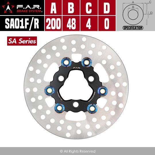 誠一機研 FAR RS 100 NEW CUXI 115 LIMI 200mm浮動碟 SA series 煞車碟盤 改裝