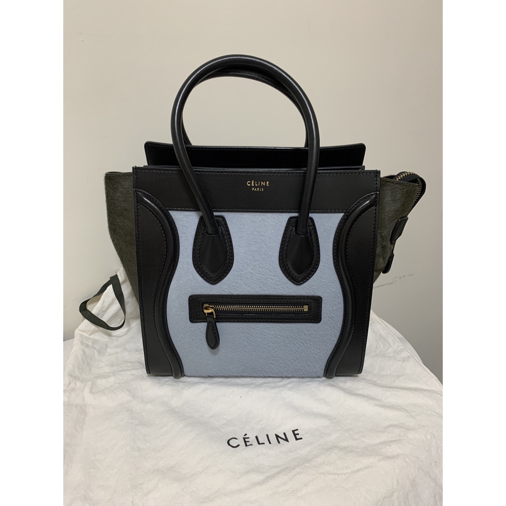 精品CELINE Luggage 高級馬毛拼牛皮囧臉包，拿著看起來很貴！二手甜甜價割愛