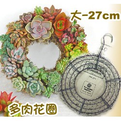 多肉花圈 鐵線花環 大 蝦皮購物