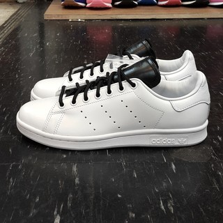 adidas STAN SMITH 白色 全白 黑色 白黑 皮革 圓鞋帶 薄鞋舌 復古 85折 S80019