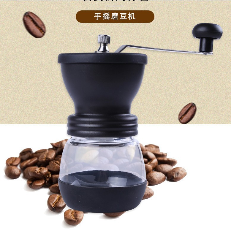 玻璃咖啡磨豆機 手搖咖啡磨豆 不鏽鋼手動研磨機 研磨器 送密封罐 磨咖啡豆 手動咖啡研磨機 陶瓷芯  手搖磨粉機 咖啡豆