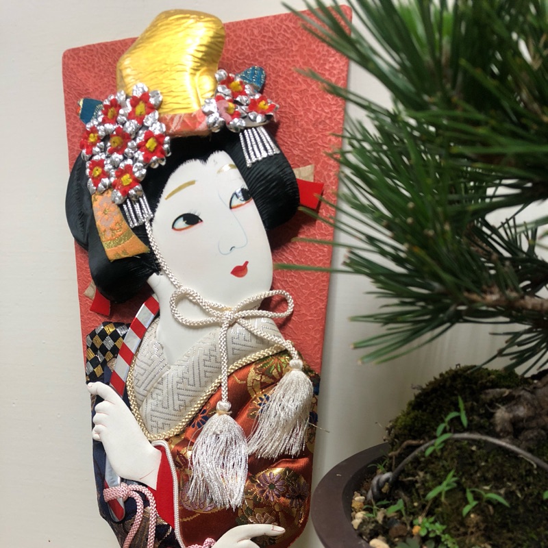 寶貝對不起 日本毽子板板毽子羽子板吉祥日本新年擺飾不含黑松盆栽 蝦皮購物