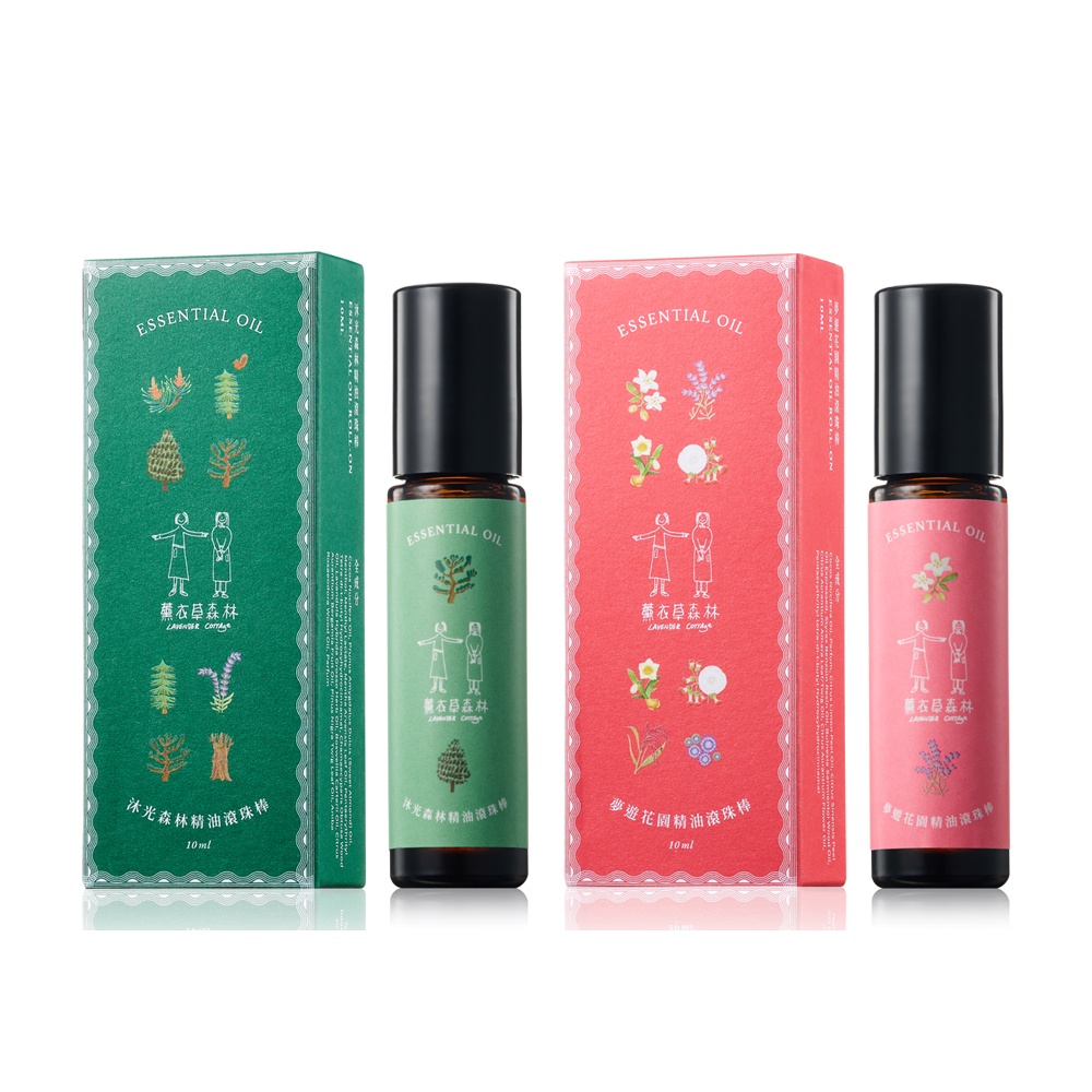 台灣香氛精油滾珠棒10ml(沐光森林/夢遊花園)   薰衣草森林【森林島嶼】
