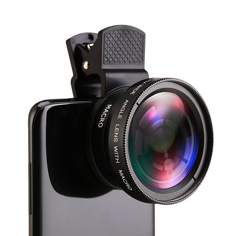 XIAOMI SAMSUNG 2 合 1 手機鏡頭 0.45x 超廣角 12.5x 微距高清相機鏡頭適用於 IPhone