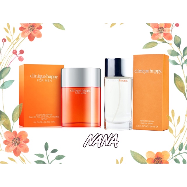 ◆NANA◆CLINIQUE 倩碧 Happy 快樂 男性淡香水 女性淡香精 50ML/100ml