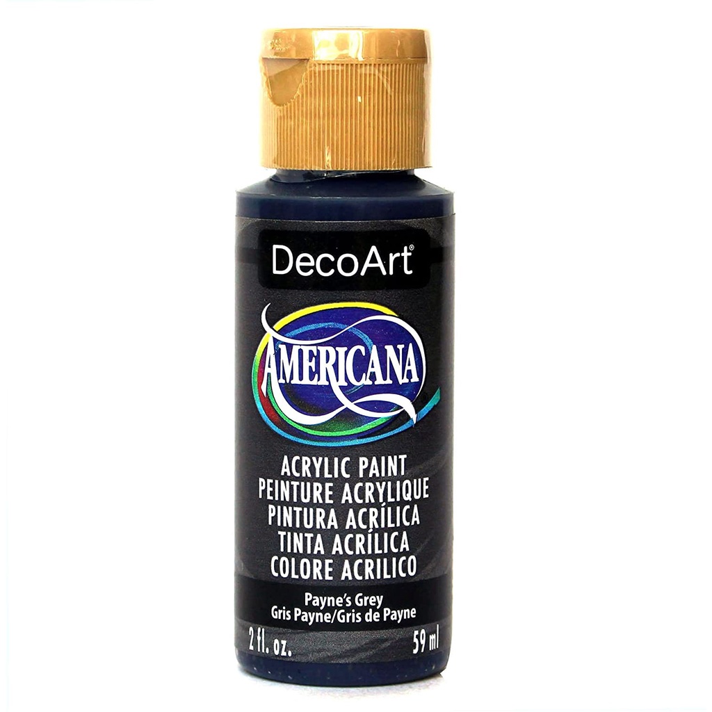 DecoArt 佩恩灰色 Payne Grey 59 ml Americana 壓克力顏料 DA167 （ 美國 ）