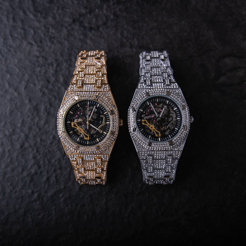 ICED ROYAL WATCH/EMPTY DESIGN - 鑽手錶 嘻哈手錶 手錶 滿鑽手錶 石英錶 嘻哈 潮流