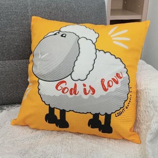 God is love福音基督小羊抱枕/基督教禮品/喬遷禮物/受洗禮物